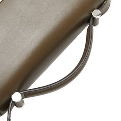 マックスマーラ フリンジ ハンドバッグ ショルダーバッグ ブラウン レザー レディース MAX MARA 【中古】