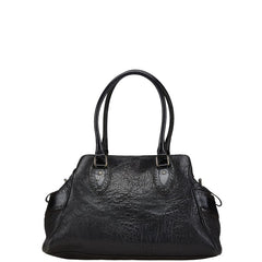 フェンディ エトニコ ハンドバッグ ブラック レザー レディース FENDI 【中古】