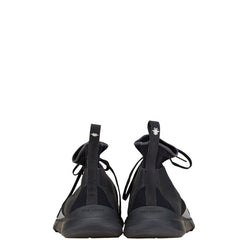 ディオール オム ロゴ レースアップ ハイカットスニーカー ソックススニーカー サイズ:43 19EDC ブラック ファブリック メンズ DIOR HOMME 【中古】