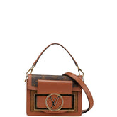 ルイ ヴィトン モノグラム リバース ドーフィーヌ ロックXL ハンドバッグ ショルダーバッグ 2WAY M46537 ブラウン PVC レザー レディース LOUIS VUITTON 【中古】