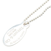 ティファニー リターン トゥ ティファニー オーバル タグ ネックレス SV925 シルバー レディース TIFFANY&Co. 【中古】