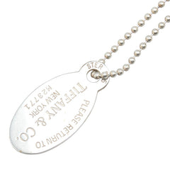 ティファニー リターン トゥ ティファニー オーバル タグ ネックレス SV925 シルバー レディース TIFFANY&Co. 【中古】