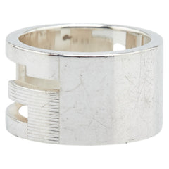 グッチ ブランデッドG リング 指輪 SV925 シルバー レディース GUCCI 【中古】