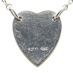 グッチ ハート プレート ネックレス SV925 シルバー レディース GUCCI 【中古】