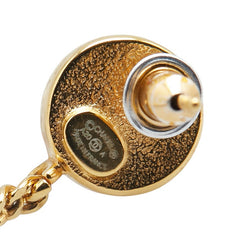 シャネル ココマーク 香水瓶モチーフ ラインストーン ピアス ゴールド メッキ フェイクパール レディース CHANEL 【中古】