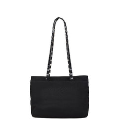 サルヴァトーレフェラガモ ヴァラ ハンドバッグ ショルダーバッグ ブラック ナイロン キャンバス レディース Salvatore Ferragamo 【中古】