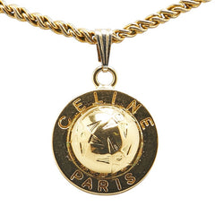 セリーヌ ヴィンテージ スターボール ペンダントネックレス ゴールド メッキ レディース CELINE 【中古】