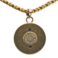 セリーヌ ヴィンテージ スターボール ペンダントネックレス ゴールド メッキ レディース CELINE 【中古】