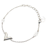 ルイ ヴィトン ブラスレ エセンシャル V ブレスレット M63198 シルバー メタル レディース LOUIS VUITTON 【中古】