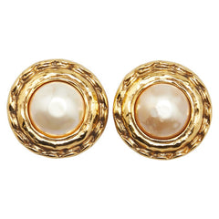 シャネル イヤリング ゴールド メッキ フェイクパール レディース CHANEL 【中古】