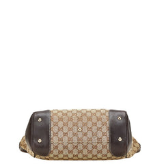 グッチ GGキャンバス シェリーライン メイフェア トートバッグ ハンドーバッグ 257061 ベージュ キャンバス レザー レディース GUCCI 【中古】