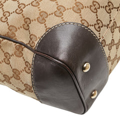 グッチ GGキャンバス シェリーライン メイフェア トートバッグ ハンドーバッグ 257061 ベージュ キャンバス レザー レディース GUCCI 【中古】