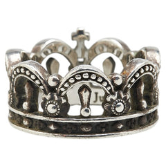 ジャスティンデイビス CHAPEL CROWN チャペル クラウン リング 指輪 シルバー SV925 シルバー レディース Justin Davis 【中古】