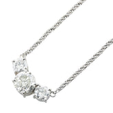 Pt850 プラチナ ダイヤ2.01ct ペンダントネックレス レディース 【中古】