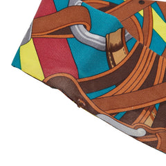 エルメス ツイリー コーチング COACHING スカーフ グリーン マルチカラー シルク レディース HERMES 【中古】