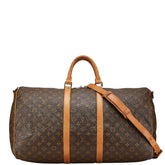 ルイ ヴィトン モノグラム キーポル バンドリエール 55 ボストンバッグ ショルダーバッグ 2WAY M41414 ブラウン PVC レザー レディース LOUIS VUITTON 【中古】