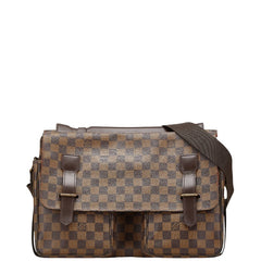ルイ ヴィトン ダミエ ブロードウェイ ハンドバッグ ショルダーバッグ 2WAY N42270 ブラウン PVC レザー メンズ LOUIS VUITTON 【中古】