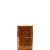 ルイ ヴィトン モノグラム ヴェルニ ウォーカー ポシェット M91154 ブロンズ ブラウン パテントレザー レザー レディース LOUIS VUITTON 【中古】