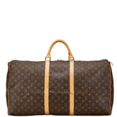 ルイ ヴィトン モノグラム キーポル60 ボストンバッグ トラベルバッグ M41422 ブラウン PVC レザー レディース LOUIS VUITTON 【中古】