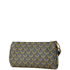 ミュウミュウ マドラスプリント クラッチバッグ 5NE455 グレー マルチカラー レザー レディース MIUMIU 【中古】