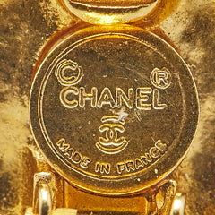 シャネル ラインストーン イヤリング ゴールド メッキ フェイクパール レディース CHANEL 【中古】
