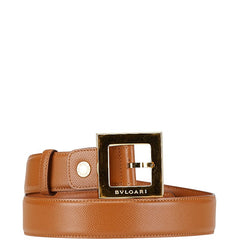 ブルガリ ベルト ブラウン レザー レディース BVLGARI 【中古】