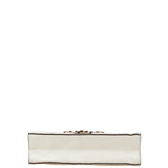 グッチ ズゥミ ショルダーバッグ 576388 ホワイト ゴールド シルバー レザー レディース GUCCI 【中古】