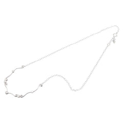 K18WG ホワイトゴールド ダイヤ0.50ct ネックレス レディース 【中古】