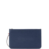 ルイ ヴィトン エピ ネヴァーフルMM 付属品ポーチ ポーチ M54270 アンディゴブルー コクリコ レザー レディース LOUIS VUITTON 【中古】