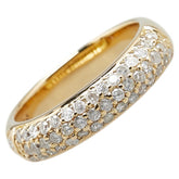 K18YG イエローゴールド ダイヤ0.47ct リング 指輪 レディース 7号 【中古】