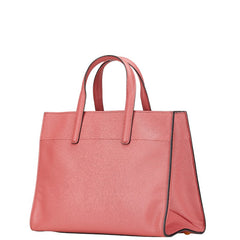 プラダ 三角ロゴプレート サフィアーノ ハンドバッグ ショルダーバッグ 2WAY BN2606 ピンク レザー レディース PRADA 【中古】