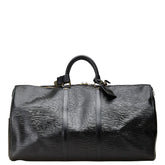 ルイ ヴィトン エピ キーポル55 ボストンバッグ トラベルバッグ M59052 ノワール ブラック レザー レディース LOUIS VUITTON 【中古】