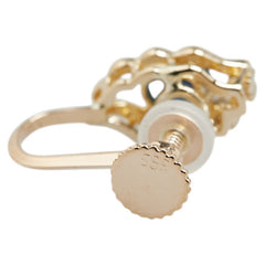 K14YG イエローゴールド サファイア ダイヤ イヤリング レディース 【中古】