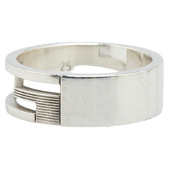 グッチ ブランデッドG リング 指輪 #25 SV925 シルバー メンズ GUCCI 【中古】