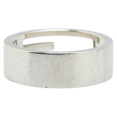 グッチ ブランデッドG リング 指輪 #25 SV925 シルバー メンズ GUCCI 【中古】