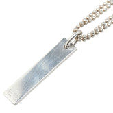 グッチ ロゴプレート ダブル ボールチェーン ネックレス SV925 シルバー レディース GUCCI 【中古】