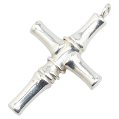 グッチ バンブー クロス ペンダントトップ SV925 シルバー レディース GUCCI 【中古】