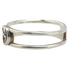 グッチ インターロッキングG リング 指輪 SV925 シルバー メンズ GUCCI 【中古】