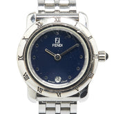 フェンディ 腕時計 860L クオーツ ブラック文字盤 ステンレススチール レディース FENDI 【中古】