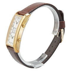 ハミルトン アメリカントラベラー デュアルタイム ベルト(社外品) 腕時計 6232 クオーツ ホワイト文字盤 ステンレススチール レザー メンズ HAMILTON 【中古】