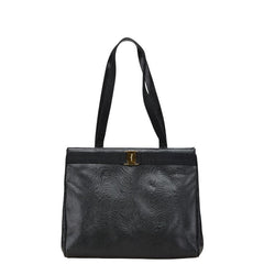 サルヴァトーレフェラガモ ヴァラ トートバッグ ショルダーバッグ BK-21 2530 ブラック レザー レディース Salvatore Ferragamo 【中古】