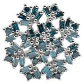 ペンダントトップ シルバー ブルー K18WG ホワイトゴールド レディース 【中古】