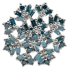 ペンダントトップ シルバー ブルー K18WG ホワイトゴールド レディース 【中古】