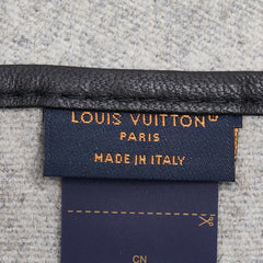 ルイ ヴィトン 23AW ショール70 エクスプローラー ショール ストール M79288 グレー ブラック ウール レディース LOUIS VUITTON 【中古】