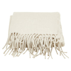 エルメス マフラー グレージュ ベージュ カシミヤ レディース HERMES 【中古】