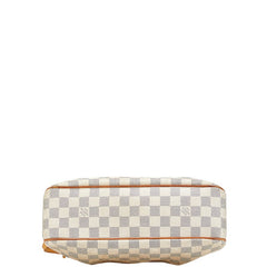 ルイ ヴィトン ダミエ アズール シラク―サPM 斜め掛け ショルダーバッグ N41113 ホワイト PVC レザー レディース LOUIS VUITTON 【中古】