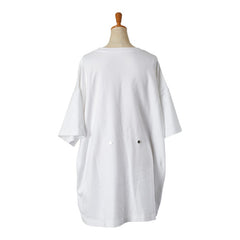 オフホワイト ロゴプリント オーバーサイズTシャツ サイズ:38 ホワイト ブラック コットン メンズ OFF-WHITE 【中古】