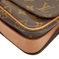 ルイ ヴィトン モノグラム カルトシエールMM 斜め掛け ショルダーバッグ M51253 ブラウン PVC レザー レディース LOUIS VUITTON 【中古】