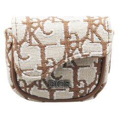 ディオール × カクタスジャック エアポッズケース ベージュ ブラウン キャンバス レディース Dior 【中古】