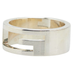 グッチ ブランデッドG リング 指輪 #13 SV925 シルバー レディース GUCCI 【中古】